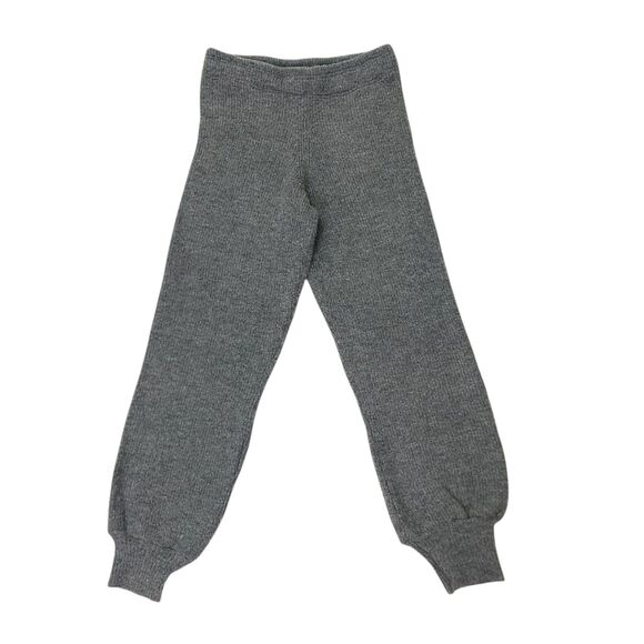 4TH Reckless Joggers Womens 6 Gray Ribbed Knitted Pull On Comfy Cozy Warm - Picture 1 of 12